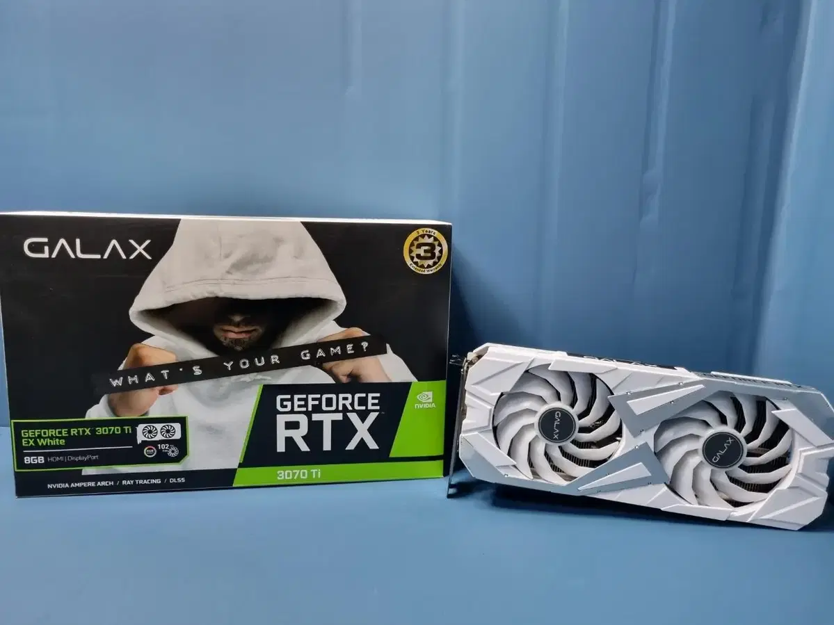 갤럭시 RTX3070 TI 8GB EX 화이트 풀박스 판매