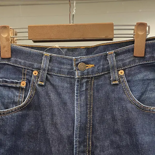 00s Levis 리바이스 506 컷팅 데님 쇼츠 팬츠 (36inch)