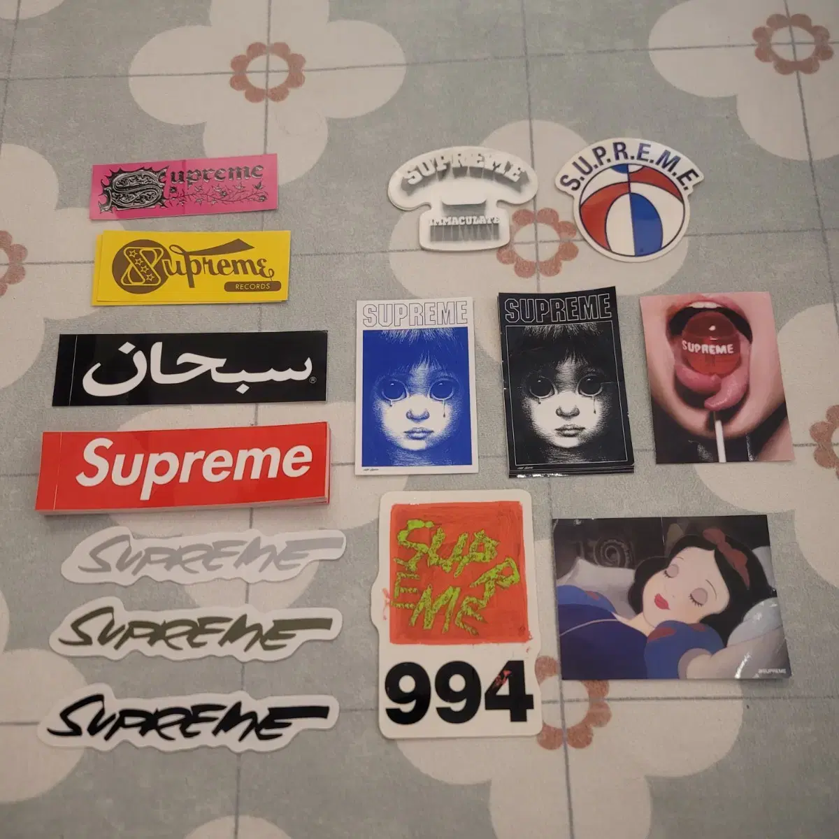 Supreme Palace Stussy Nike Sticker