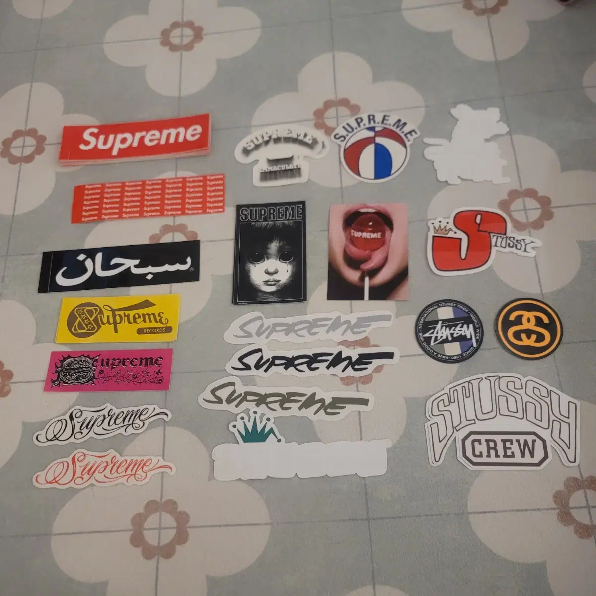 Supreme Palace Stussy Nike Sticker