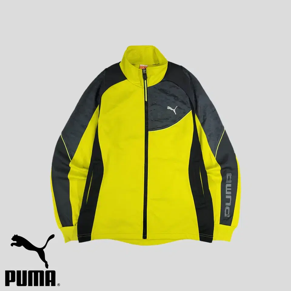 PUMA 퓨마 푸마 JP 옐로우 블랙 그레이 배색 카모플라쥬패턴 드라이셀