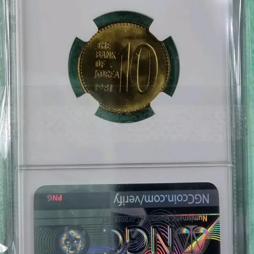 S0133- 희귀 1981년 구구형 10원 NGC MS65 등급