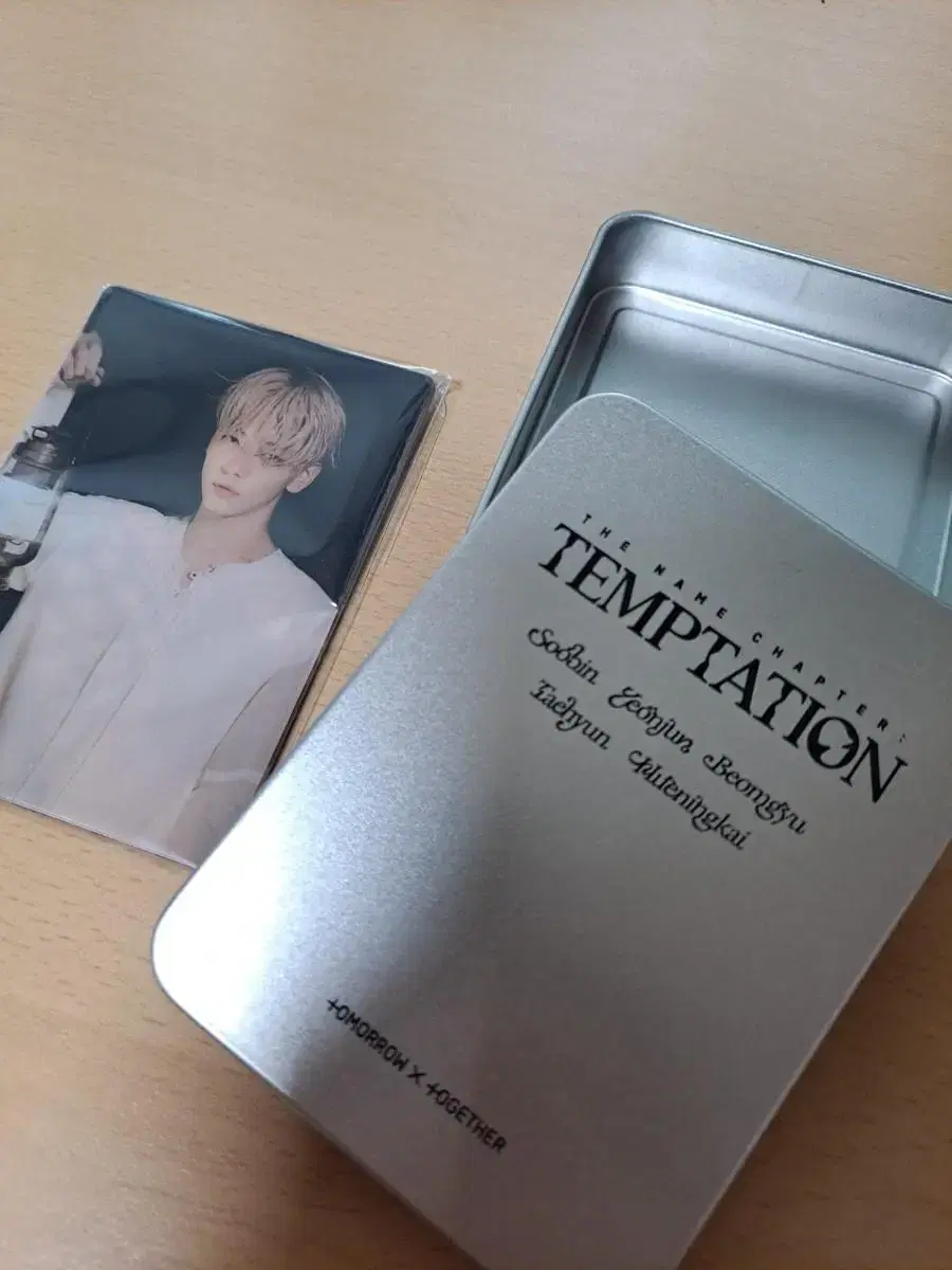 Unsealed txt Temptation showcase Tin Case