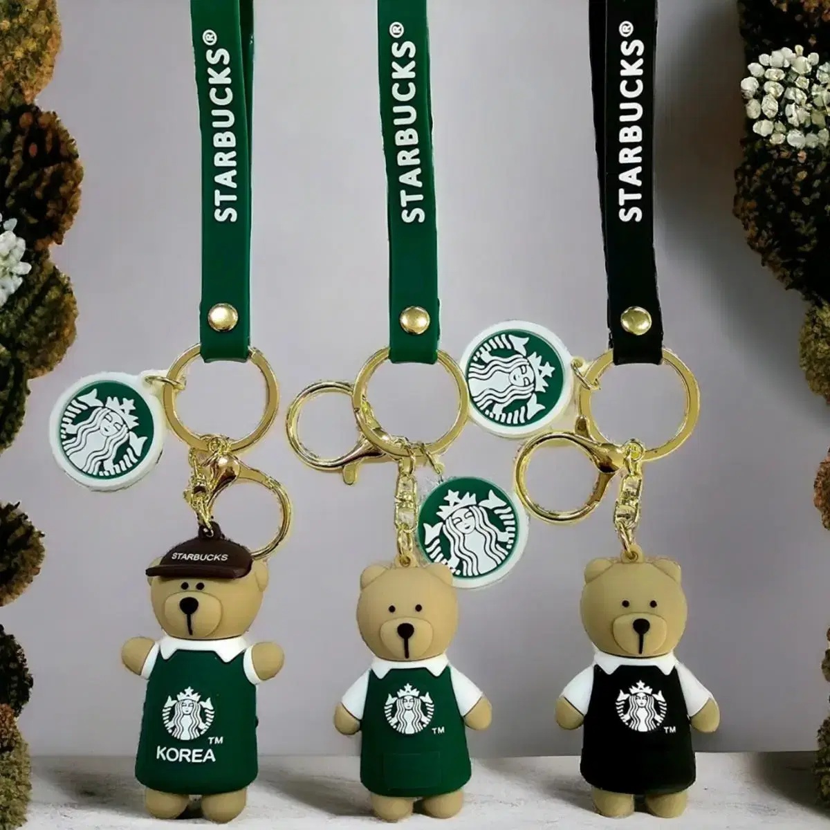 Starbucks Beary Bear Keyring