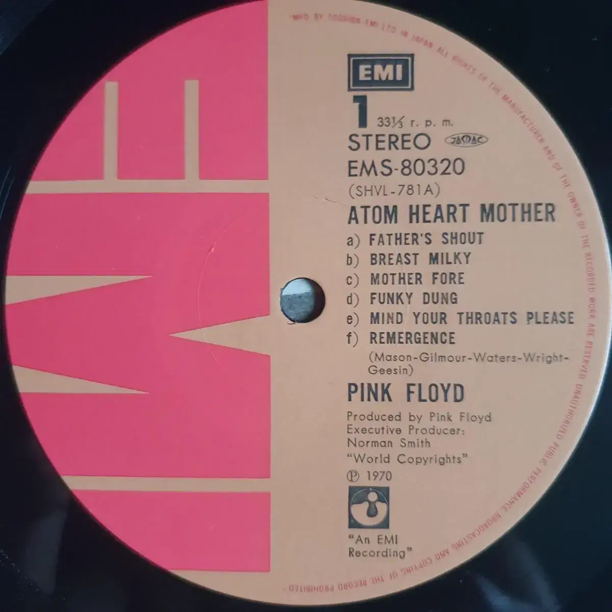 PINK FLOYD - ATOM HEART MOTHER LP(GF.일본반