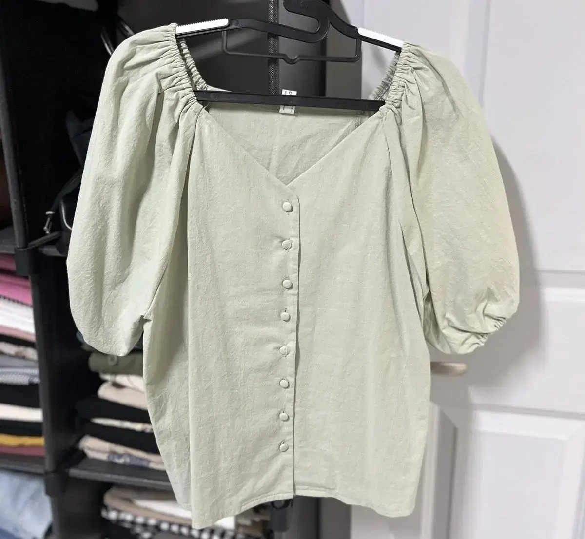 Puff Sleeve Off-the-Shoulder Blouse (New)