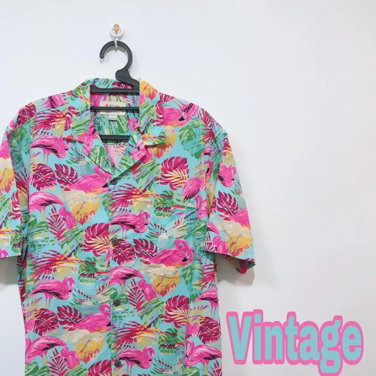 Vintage Doflamingo Print Hawaii yeoreum Public Short Sleeve Shirt