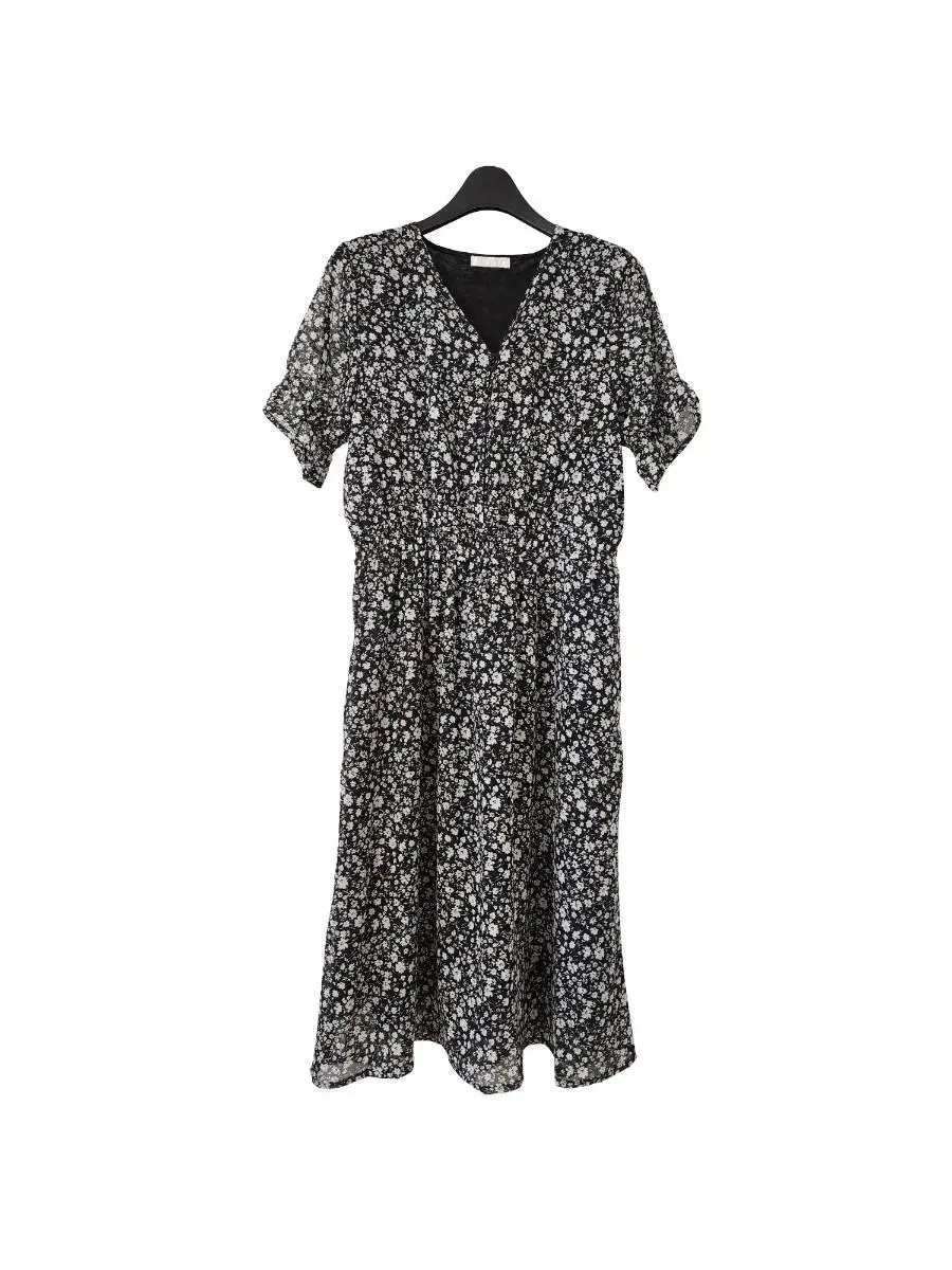 55-skinny66)Floral-patterned chiffon ONEPIECE