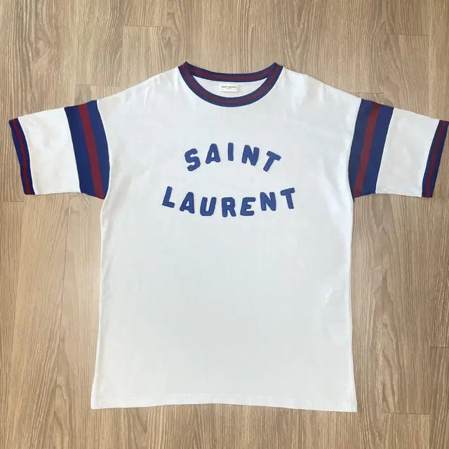 22SS 생로랑 펠트 로고 반팔 티셔츠 Saint Laurent