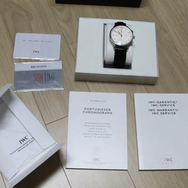 IWC 포르투기저 크로노그래프 371445 골드핸즈