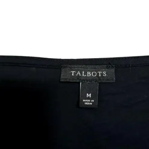 TALBOTS  물결무늬 블랙 블라우스 F