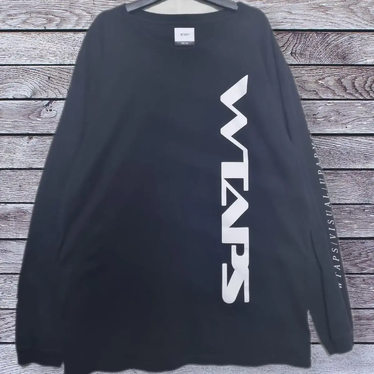 Size4/ WTAPS 더블탭스 프린팅 롱슬리브 긴팔티 크루넥