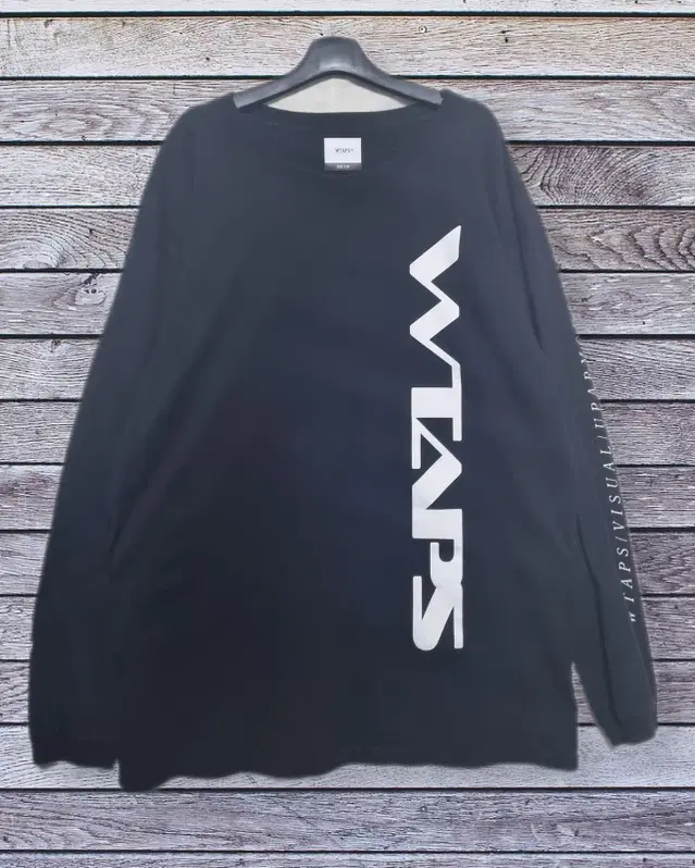 Size4/ WTAPS 더블탭스 프린팅 롱슬리브 긴팔티 크루넥