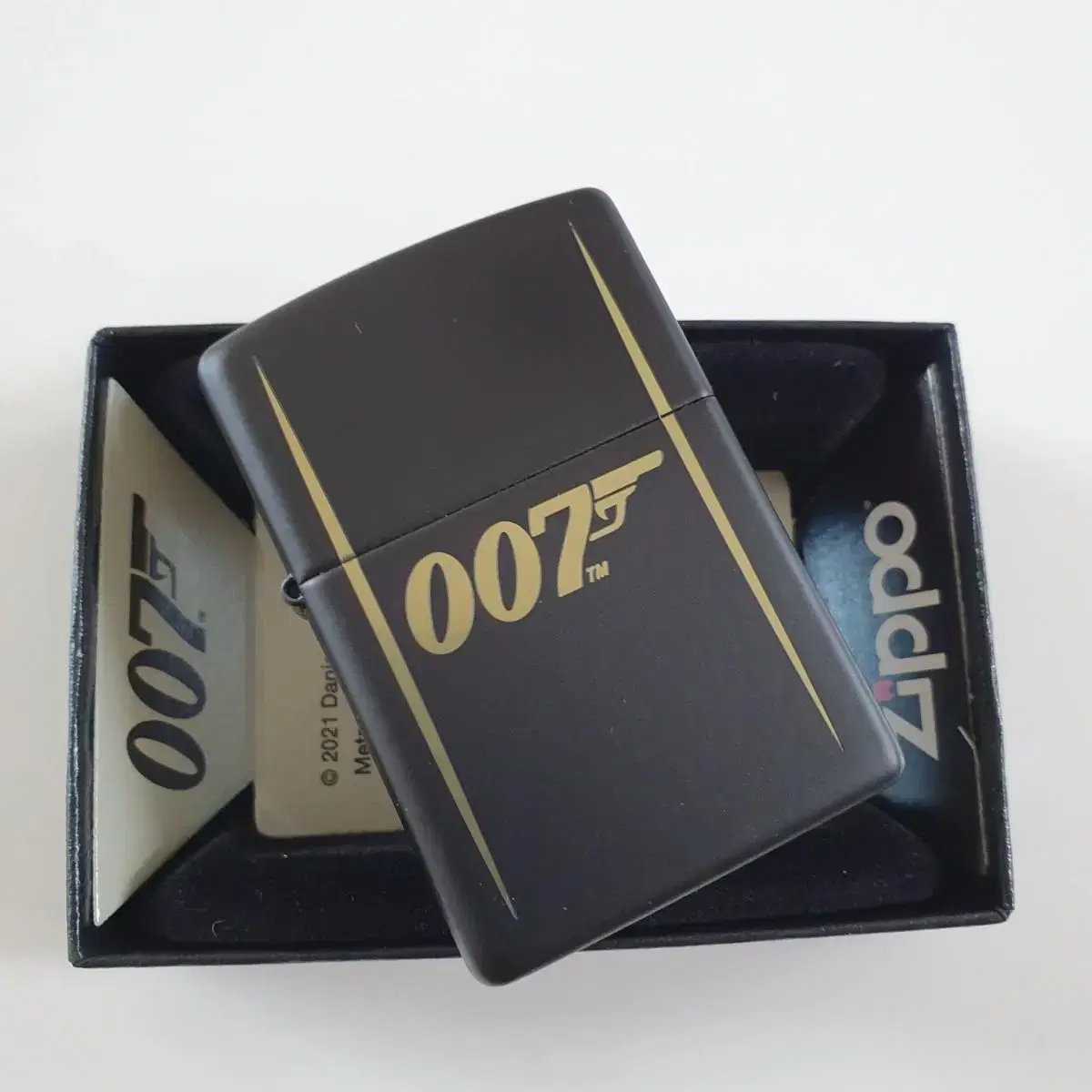 49539 BOND 007 GUN LOGO 정품 미개봉 새 지포라이터