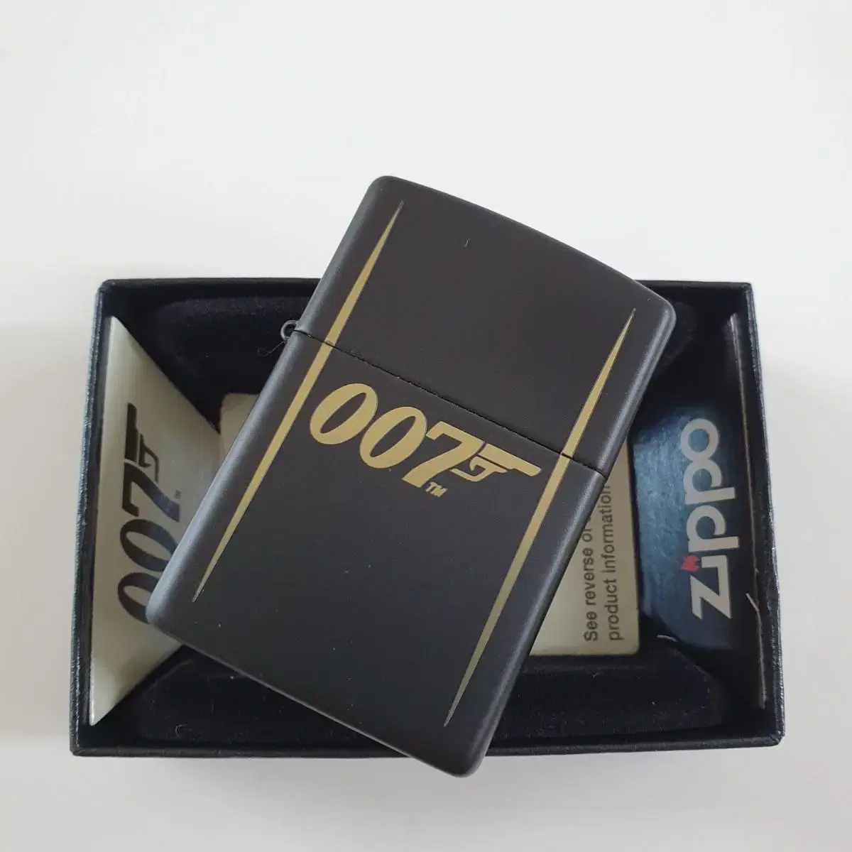 49539 BOND 007 GUN LOGO 정품 미개봉 새 지포라이터