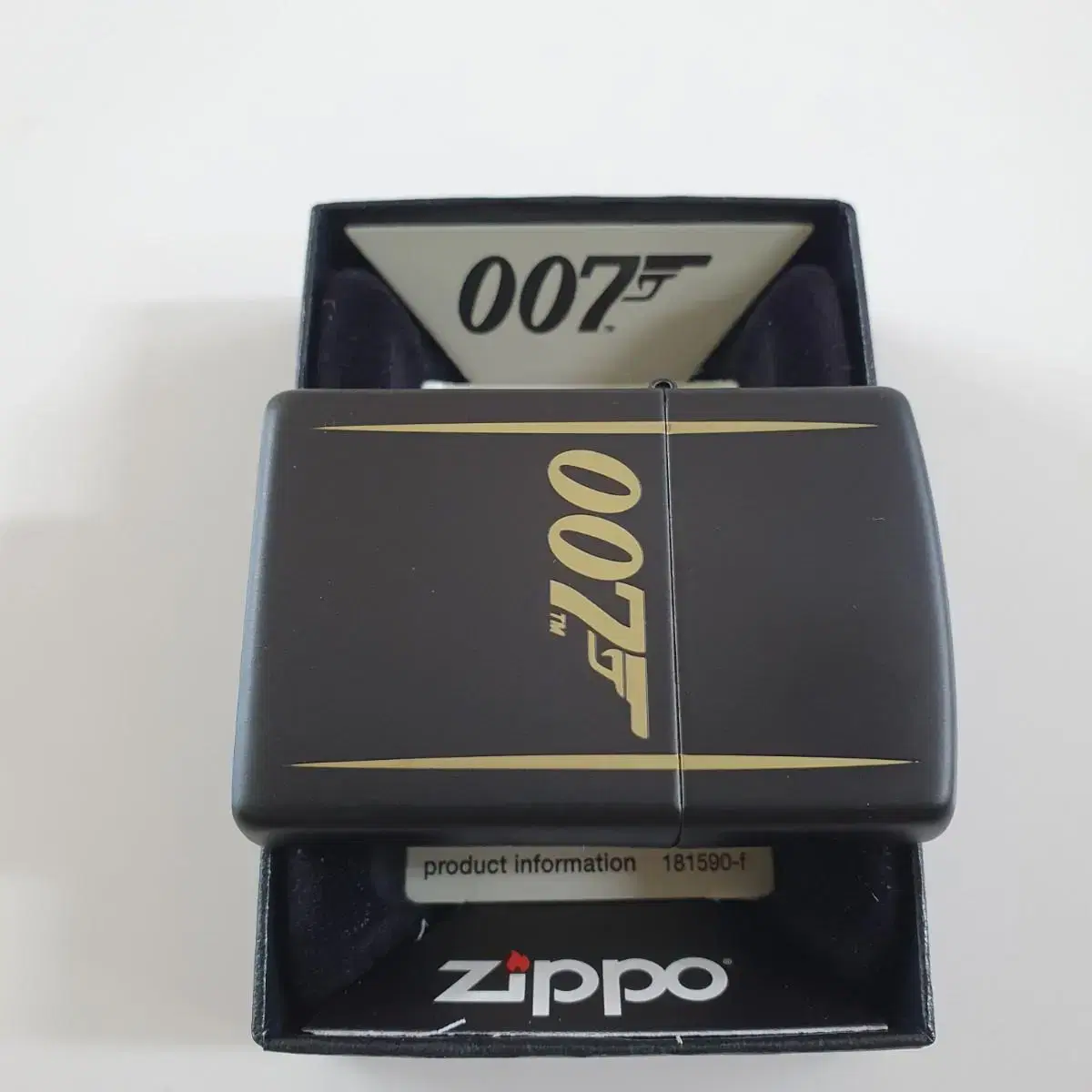 49539 BOND 007 GUN LOGO 정품 미개봉 새 지포라이터