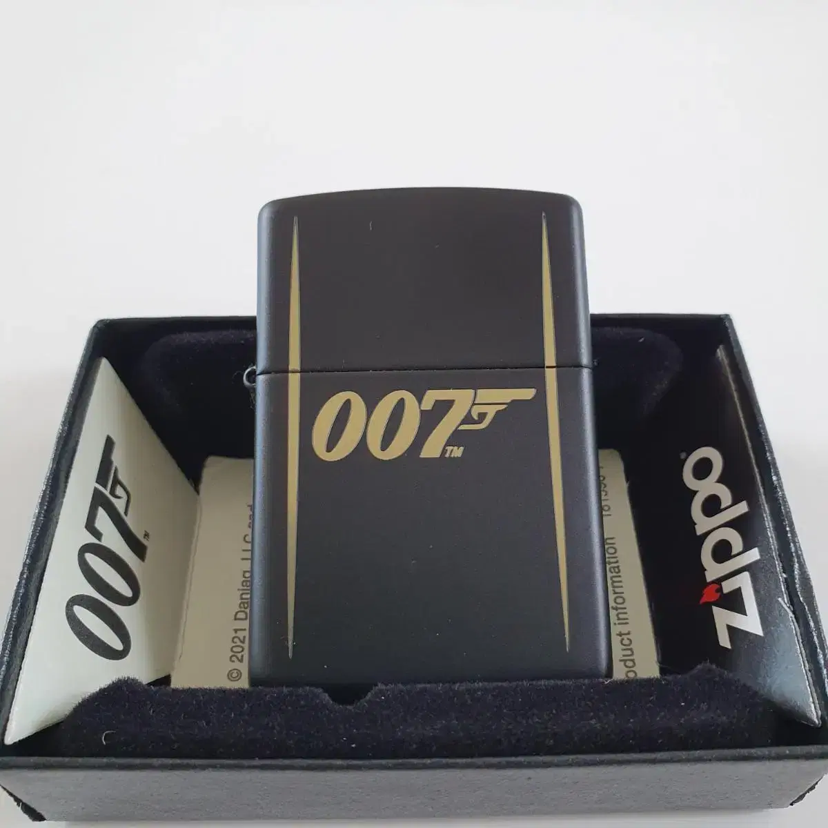 49539 BOND 007 GUN LOGO 정품 미개봉 새 지포라이터