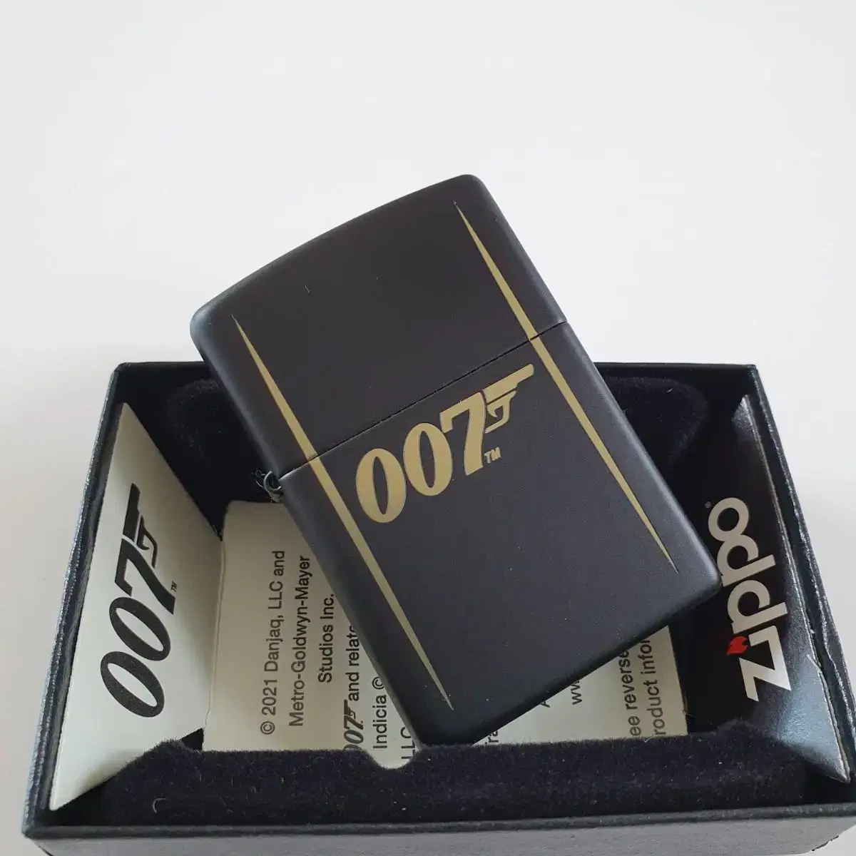 49539 BOND 007 GUN LOGO 정품 미개봉 새 지포라이터