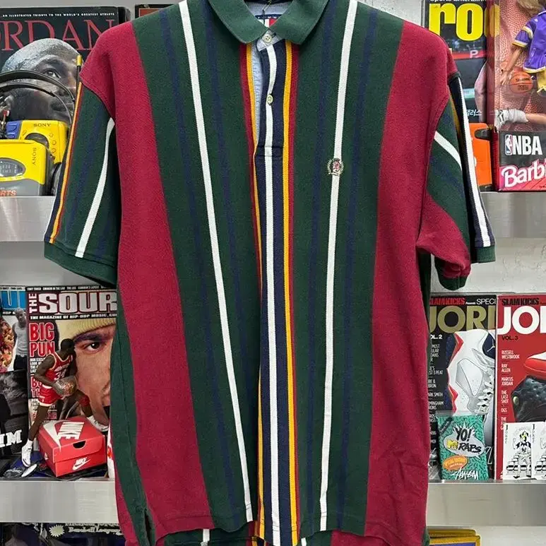 90s tommy hilfiger crest shirt 타미힐피거