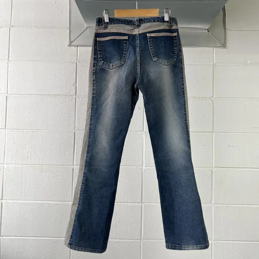 vintage side panel boot cut denim pants