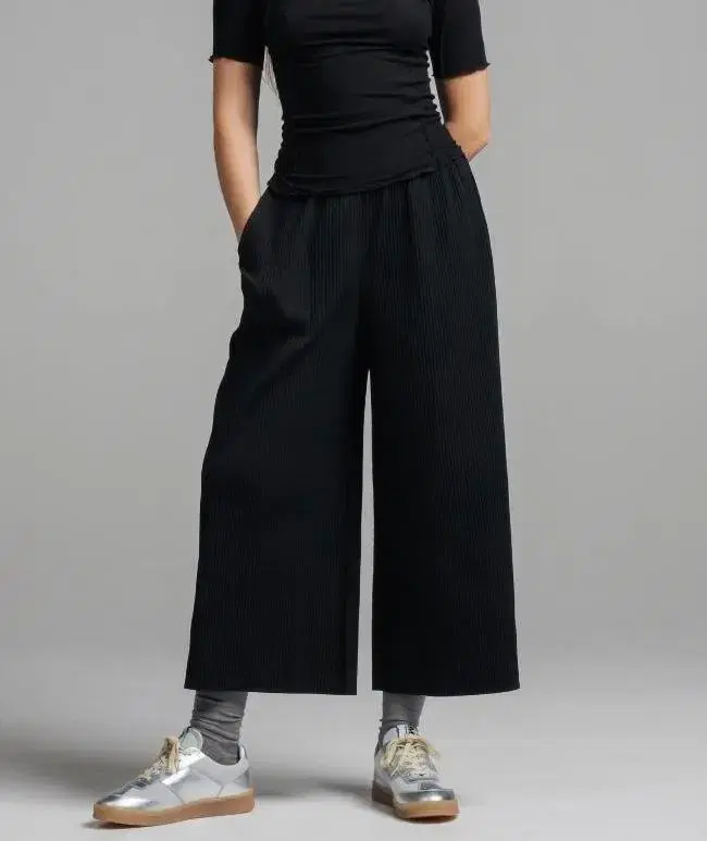 issey miyake me Wide Pants Black 원사이즈