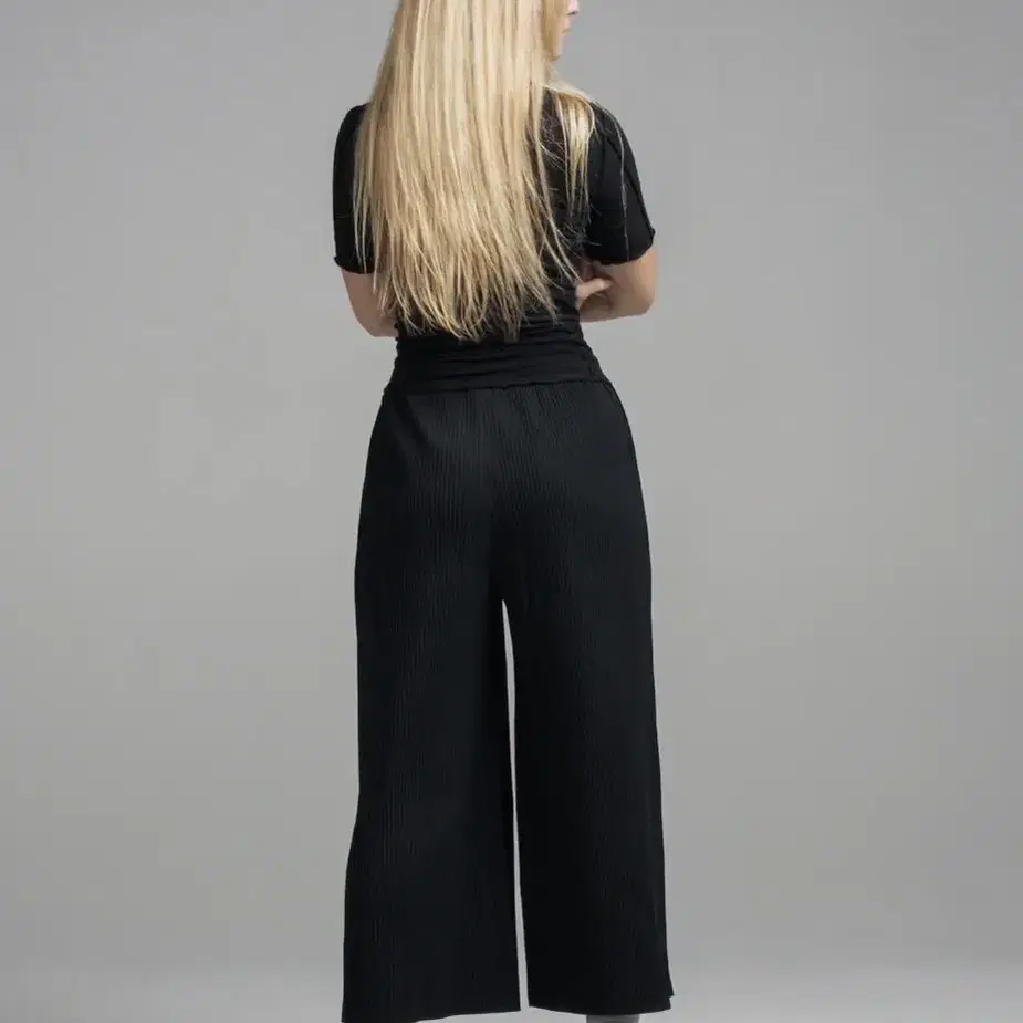 iss  ey miyake me Wide Pants Black 원사이즈