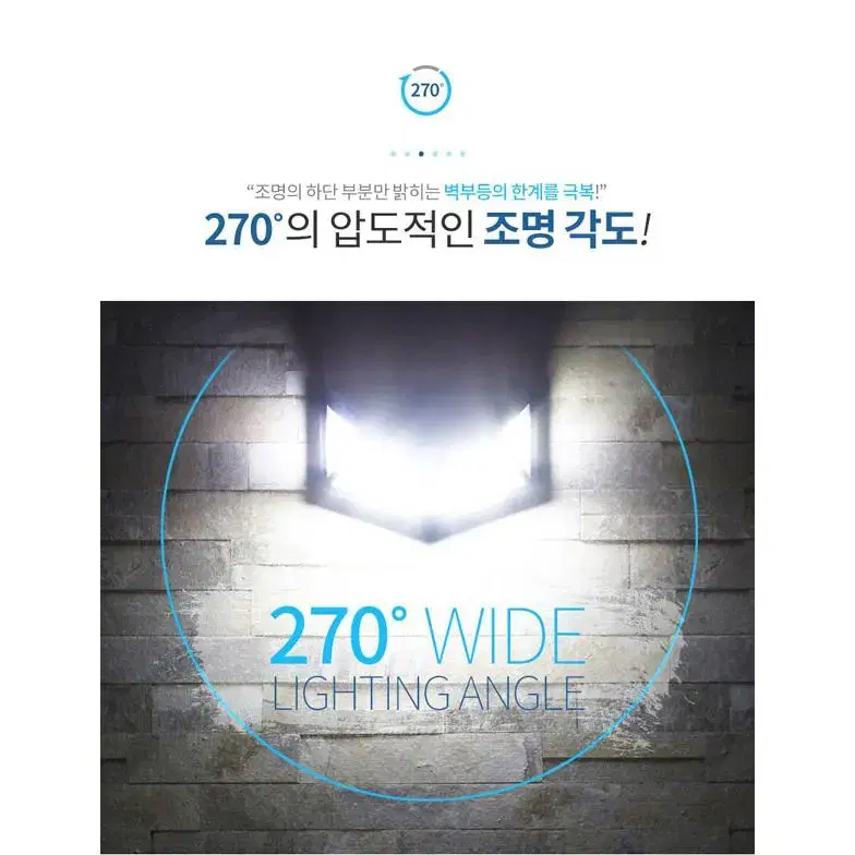 태양광 충전식 LED 100구 동작감지 센서등 야외등 G-372