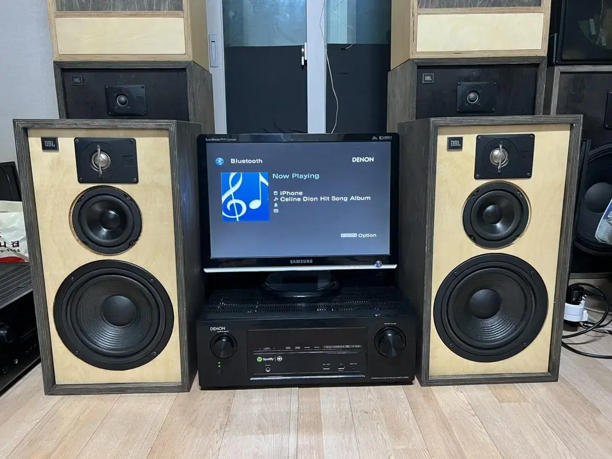 JBL 8인치 3way 자작나무통 시네마 스피커