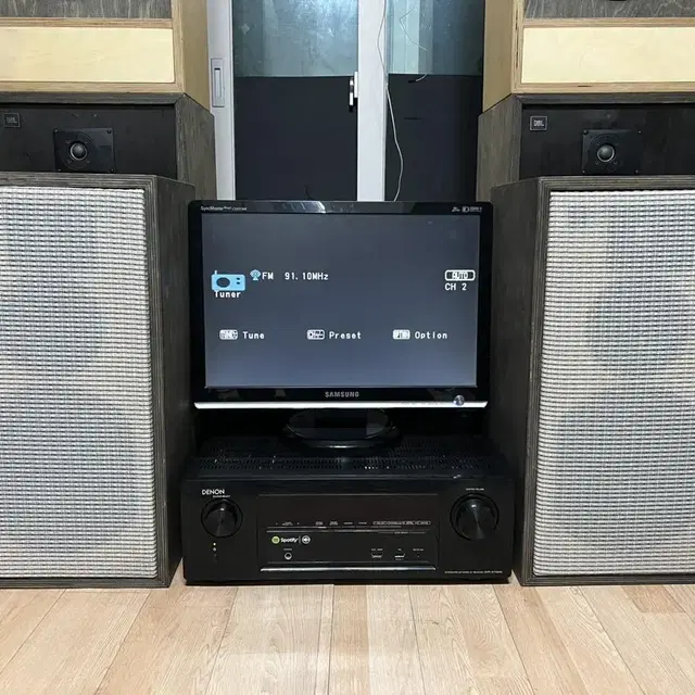 (자작)8인치 3way 자작나무통 JBL 시네마 스피커