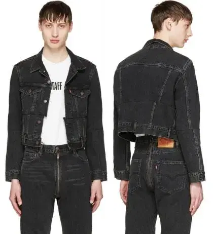 Vetements x Levi's Cropped Denim Jacket Black