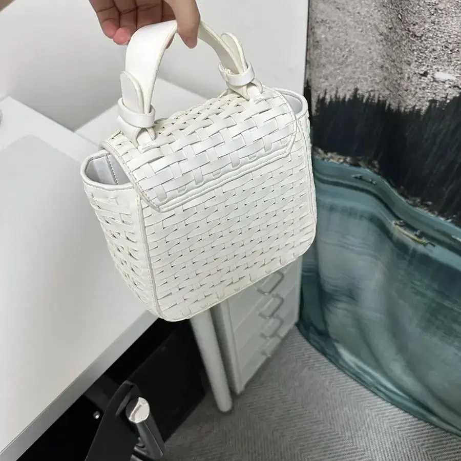 ZARA 자라 라탄백 미니백 토트백