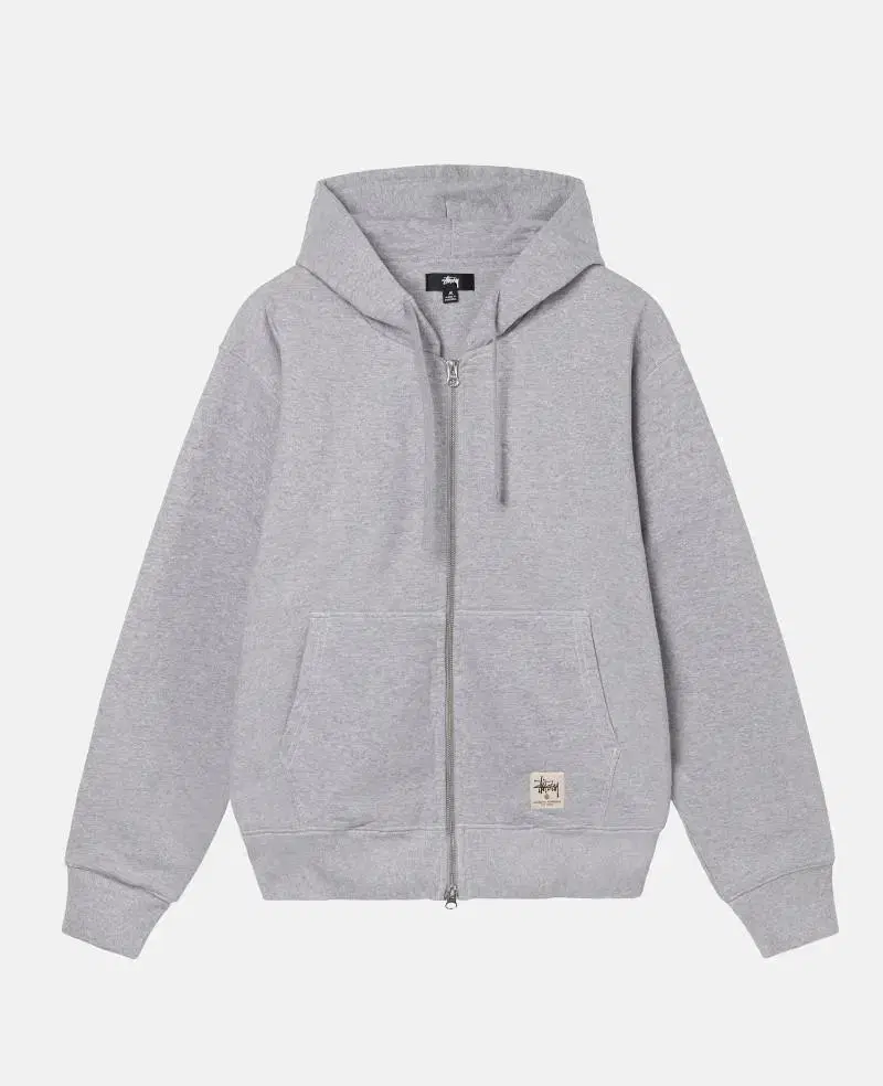 New Arrivals)S,M,L,XLStussy double face label hoodieHoodie with zip-up gray stussy