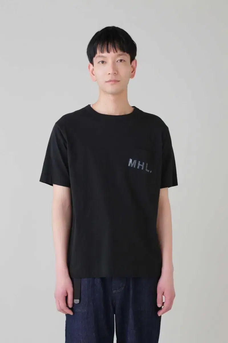 (New) Margaret Howell MHL Logo Short Sleeve T-Shirt Black(L)