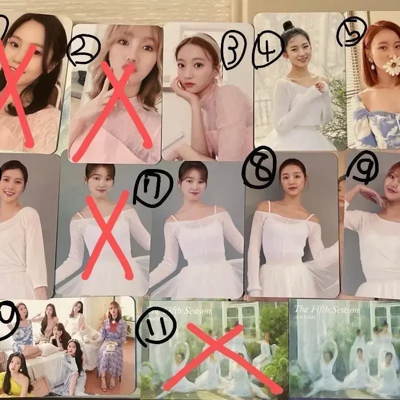 오마이걸 포카 판매(불꽃놀이 다섯번째계절 번지 살짝설렜어 던던댄스)