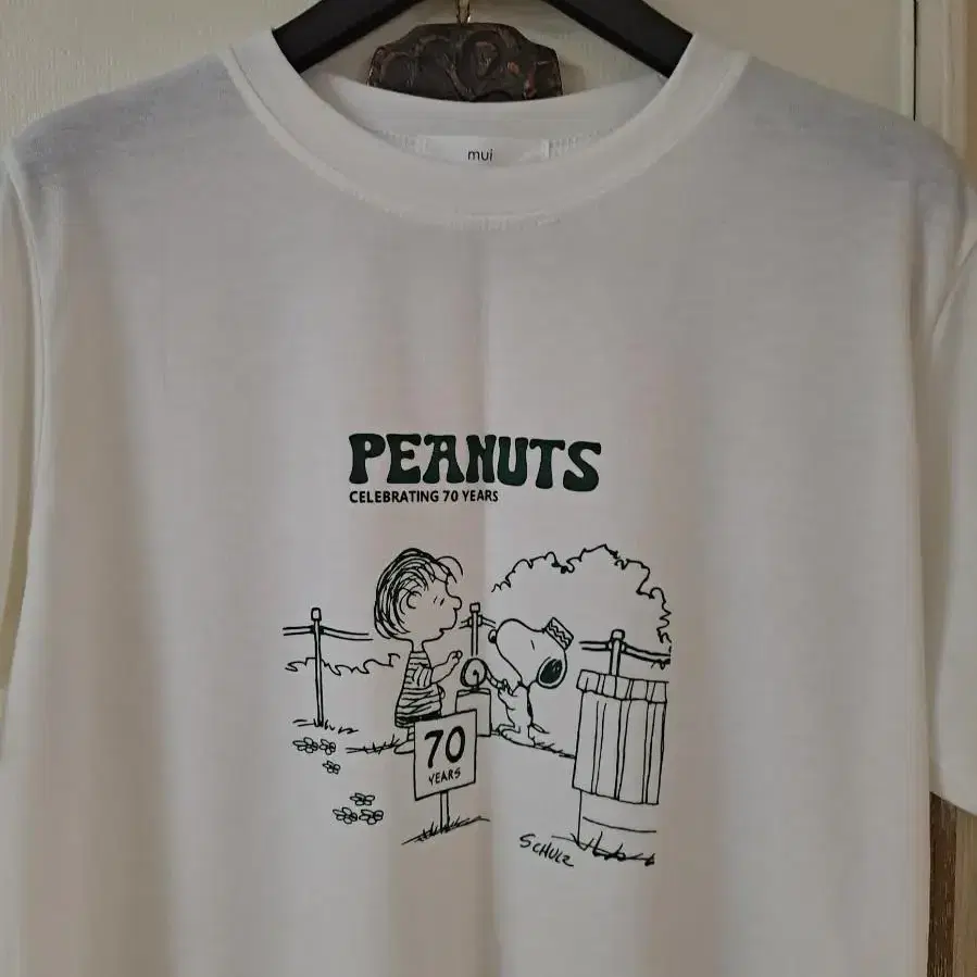 PEANUTS 반팔 티 가슴단면 49정도