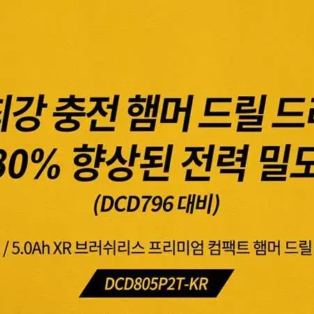 디월트 함마드릴 DCD805P2T