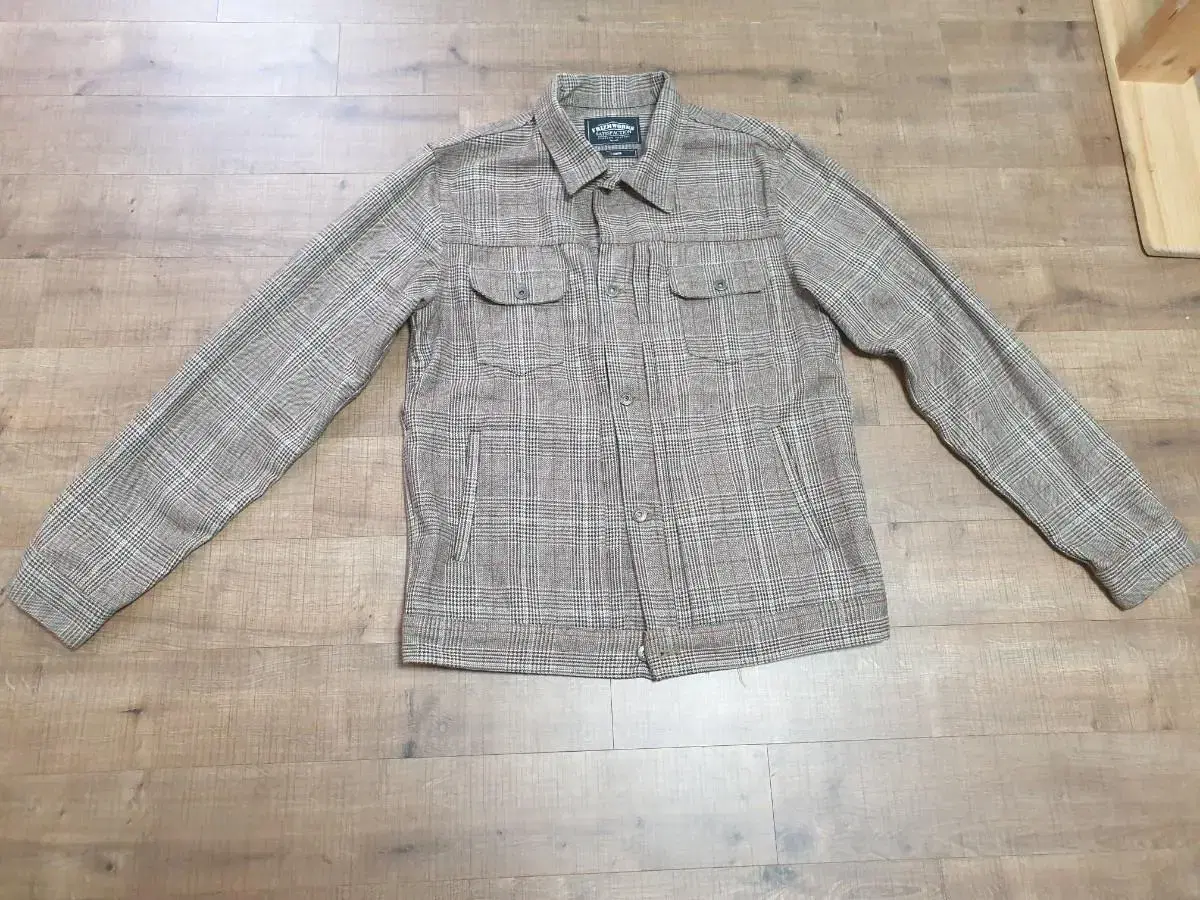 Prismworks Glencheck Wool Trucker Jacket L