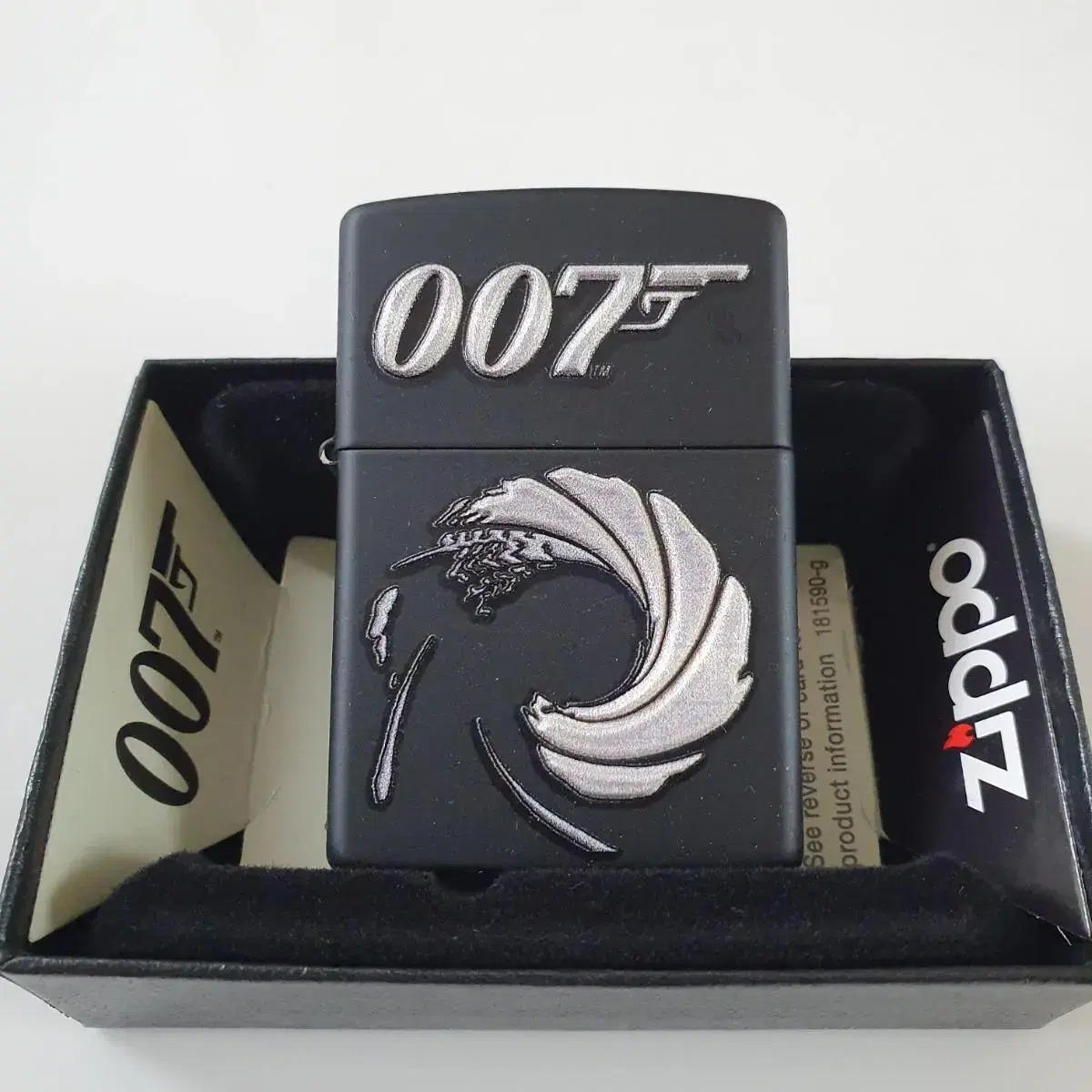 49329 BOND BT 007 GUN LOGO 정품 새 지포라이터