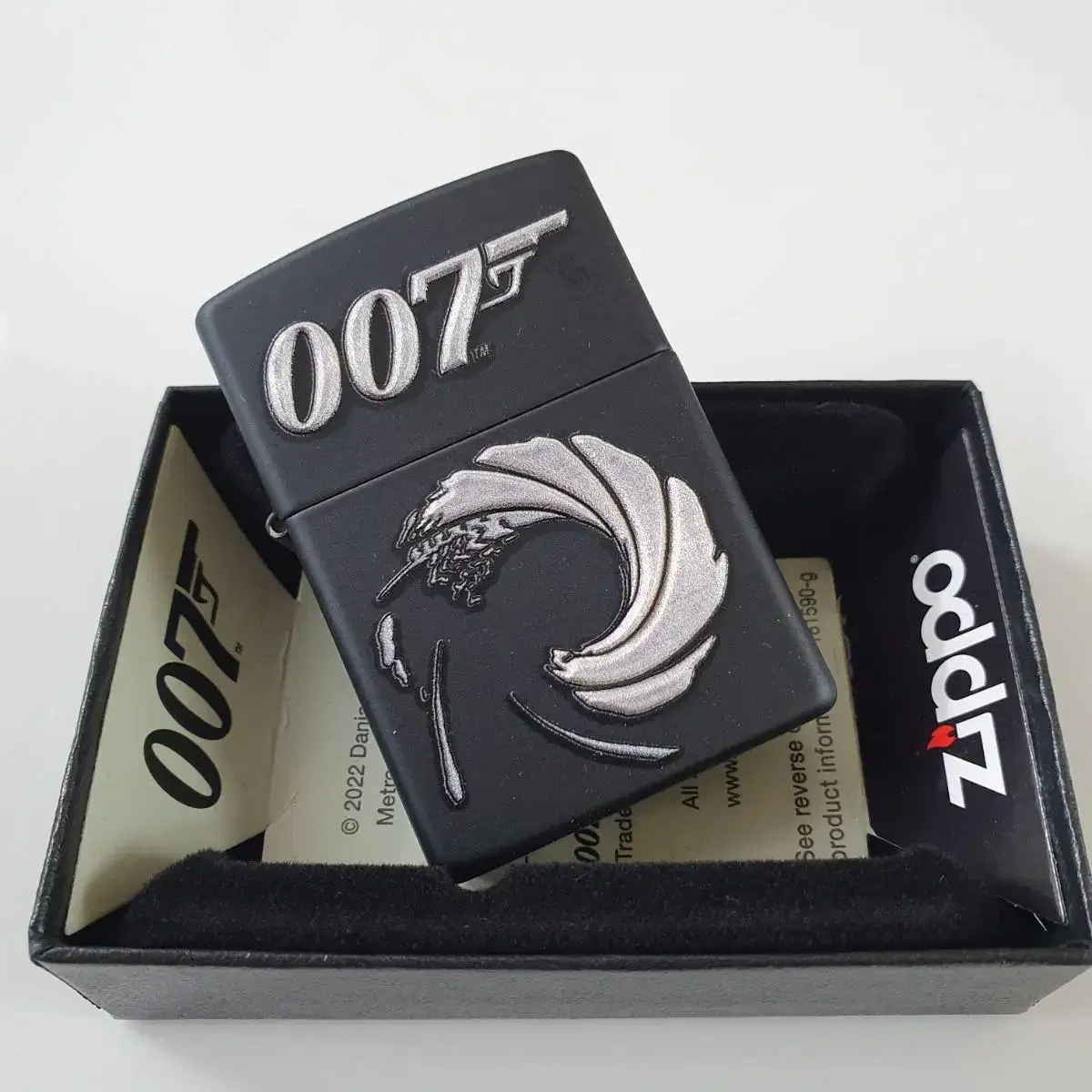 49329 BOND BT 007 GUN LOGO 정품 새 지포라이터