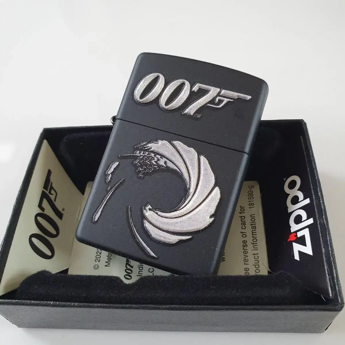 49329 BOND BT 007 GUN LOGO 정품 새 지포라이터