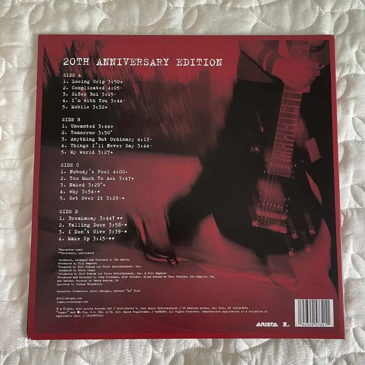 Avril Lavigne - Let Go LP(20주년 기념) (블랙반)