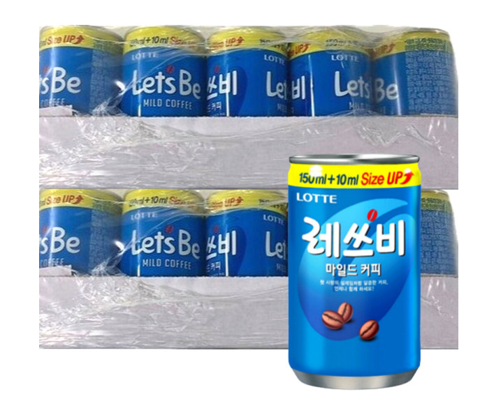 무료배송-레쓰비 160ml 60캔 마일드 커피 (30캔 2박스)