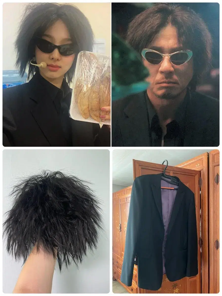 Movie Oldboy Black Jacket Halloween Cosplay