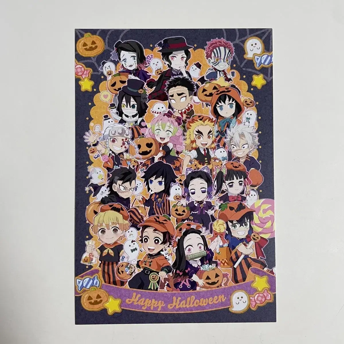 Demon Slayer pre-order benefit postcard Halloween Ufotable Collaboration Cafe Muichiro