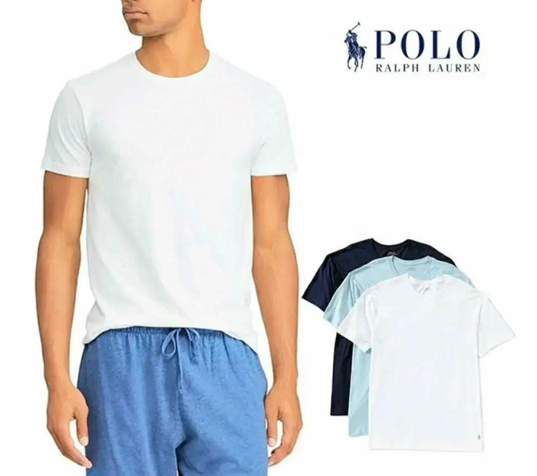 Polo Ralph Lauren Men's Classic Short Sleeve Round T-Shirt (3 pieces)