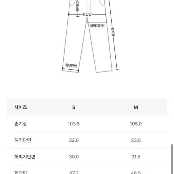 메리어라운드 레직기 코튼 팬츠(s)