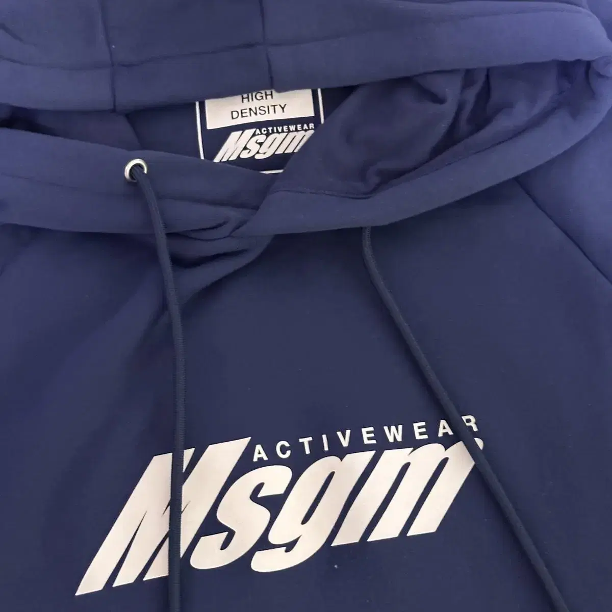 MSGM 엑티브웨어 민소매 후드 탑 L