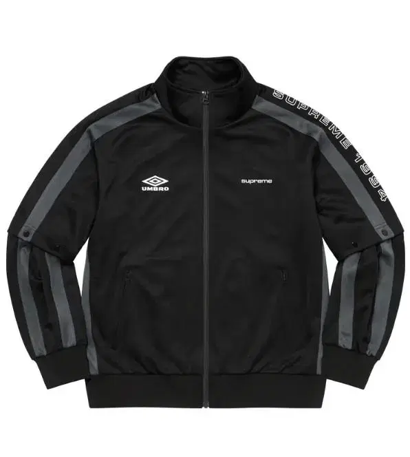 NEW)L Supreme Umbro Jersey Umbro SnapSleeve JacketBlack SupremeUmbro