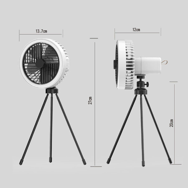 무선 충전식 휴대용 캠핑 삼각대 선풍기 써큘레이터