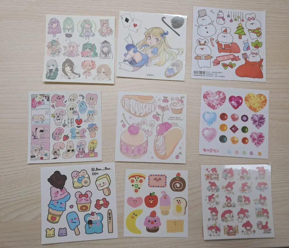 Sells various INS, notepads and stickers